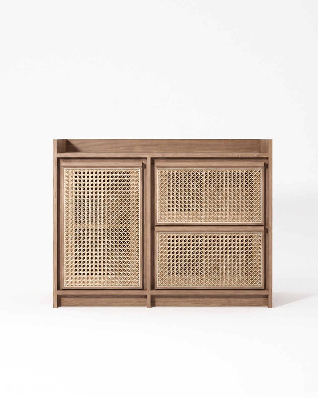 Barty Shoe Cabinet Front Angle Product View