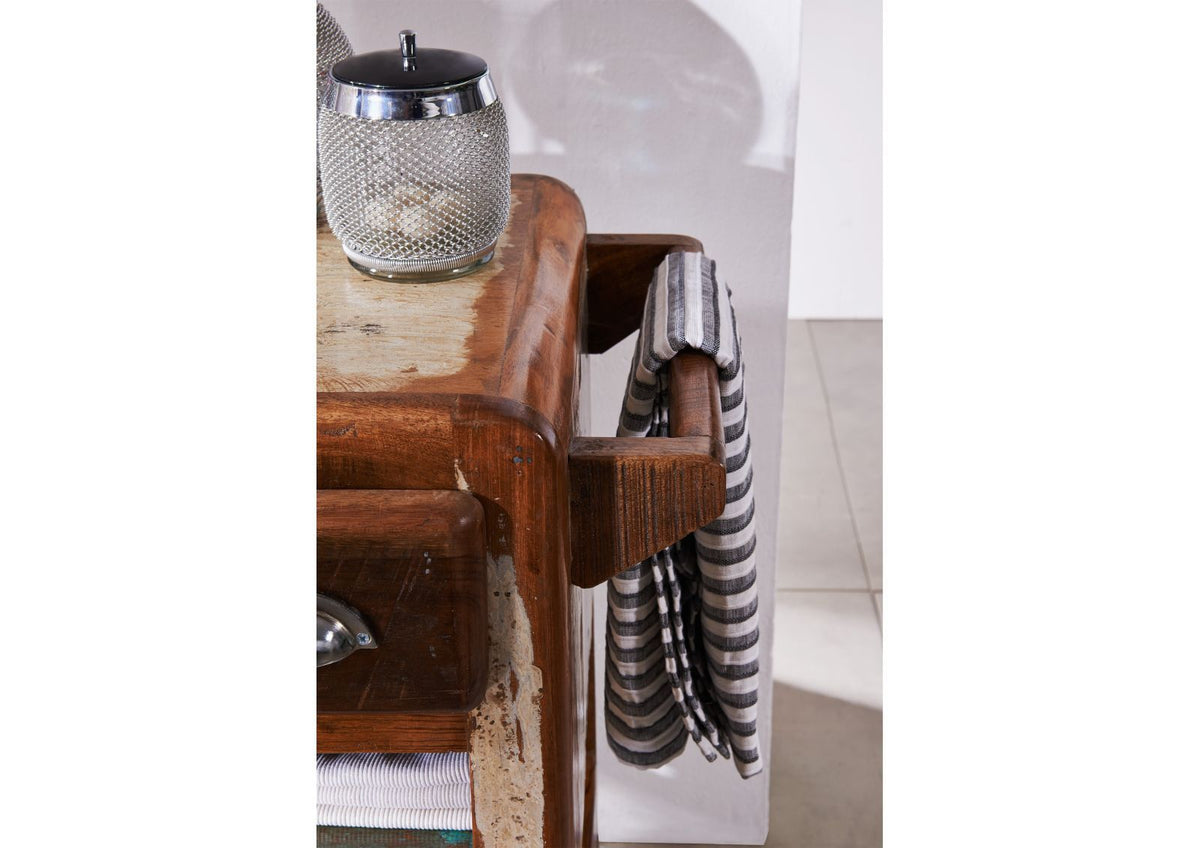 Desert Solid Wood Bar Trolley - Ramgarh Crafts