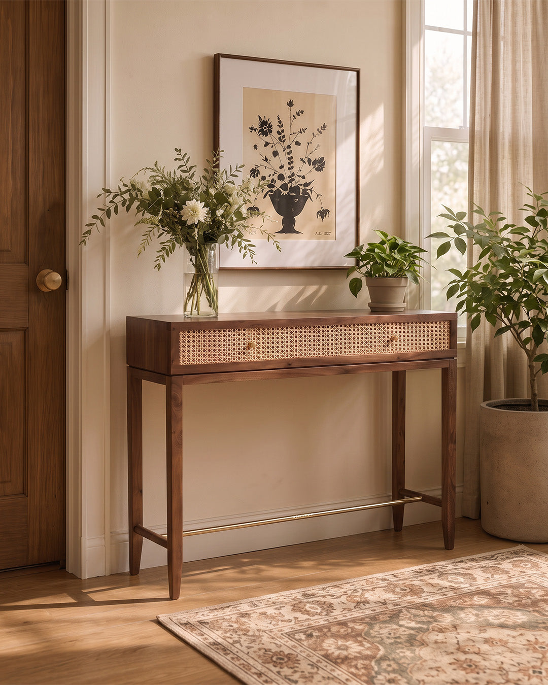 Elixir Console Table Rear Angle View