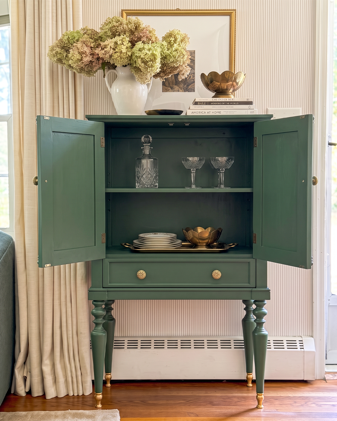 Moss Storage Cabinet Open Cabinet View