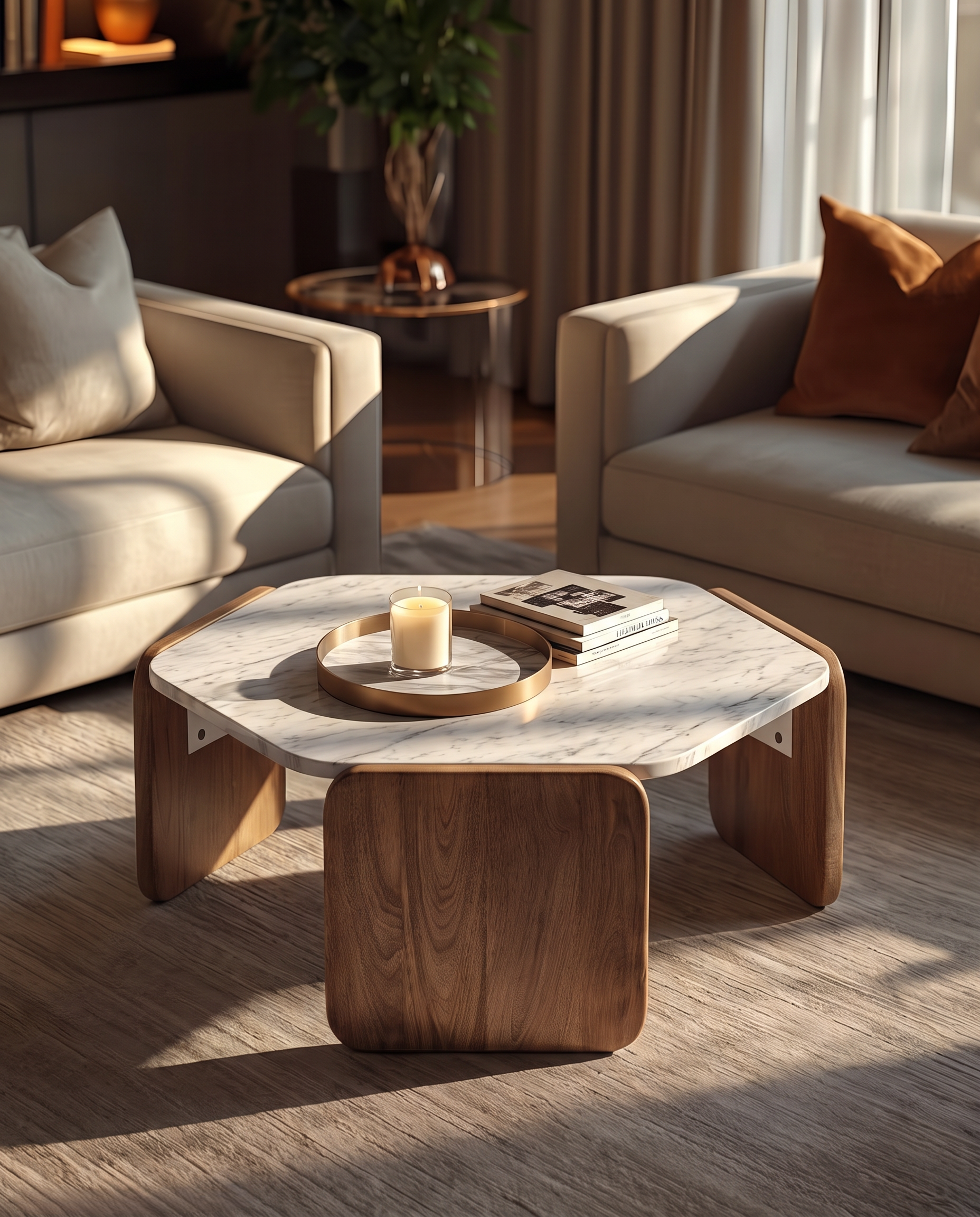 Reed Coffee Table Front View