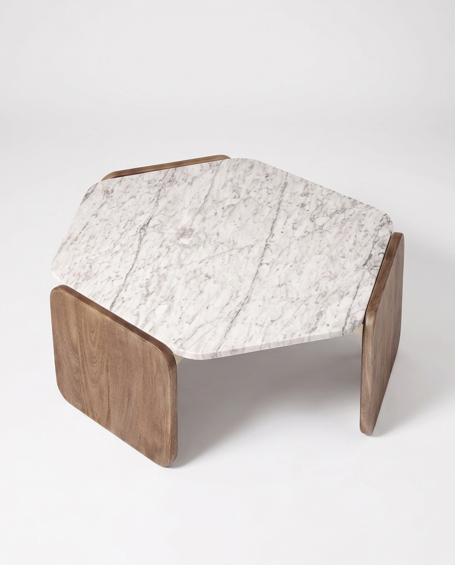Reed Coffee Table Top Angle Product View