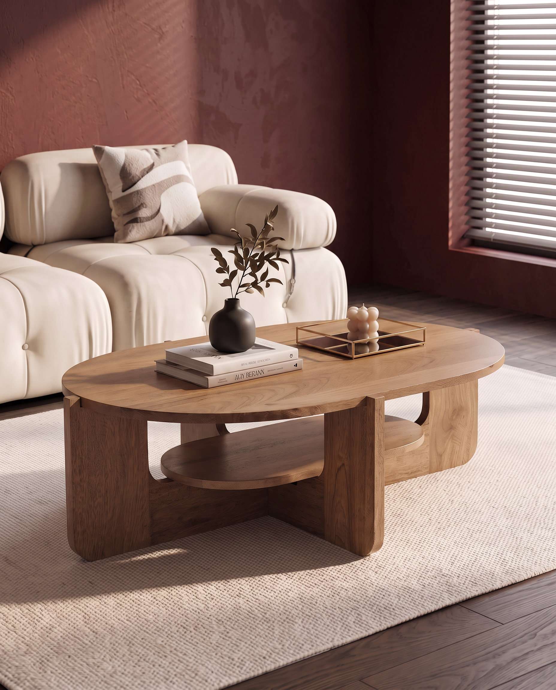 Rick Coffee Table front Angle View