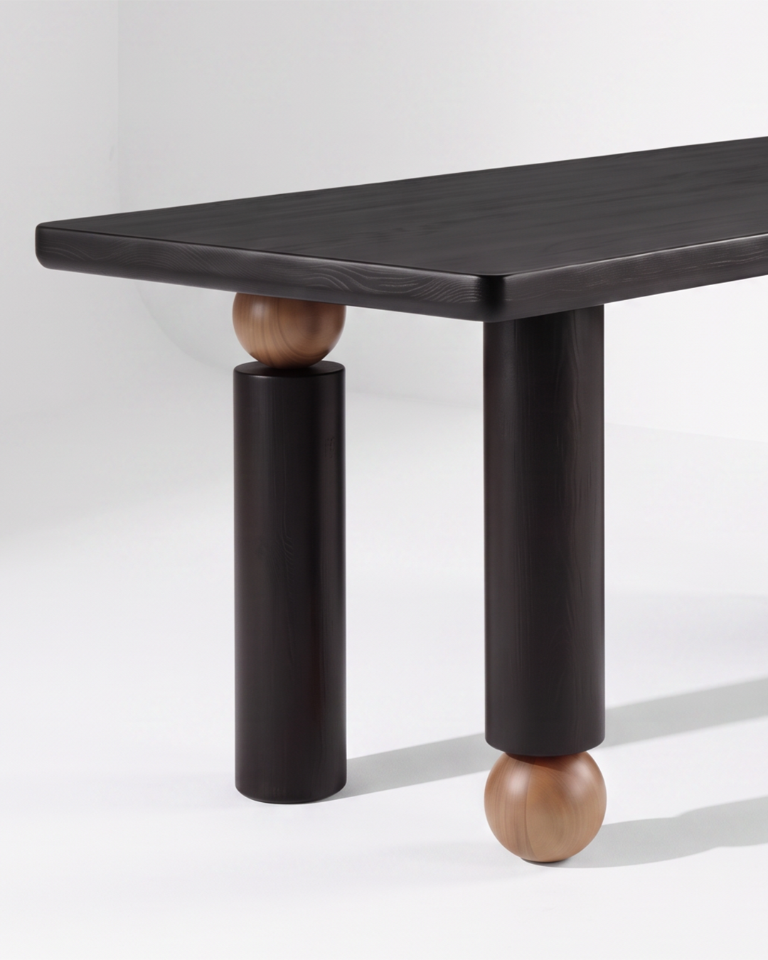 Tangerine Dining Table Legs Detail Product View
