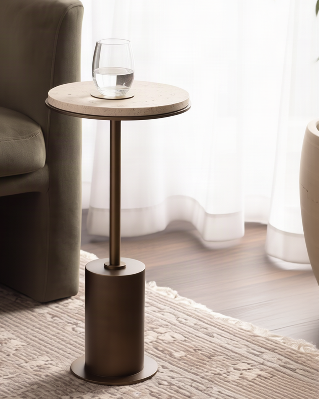 Tinsley End Table Rear Angle View