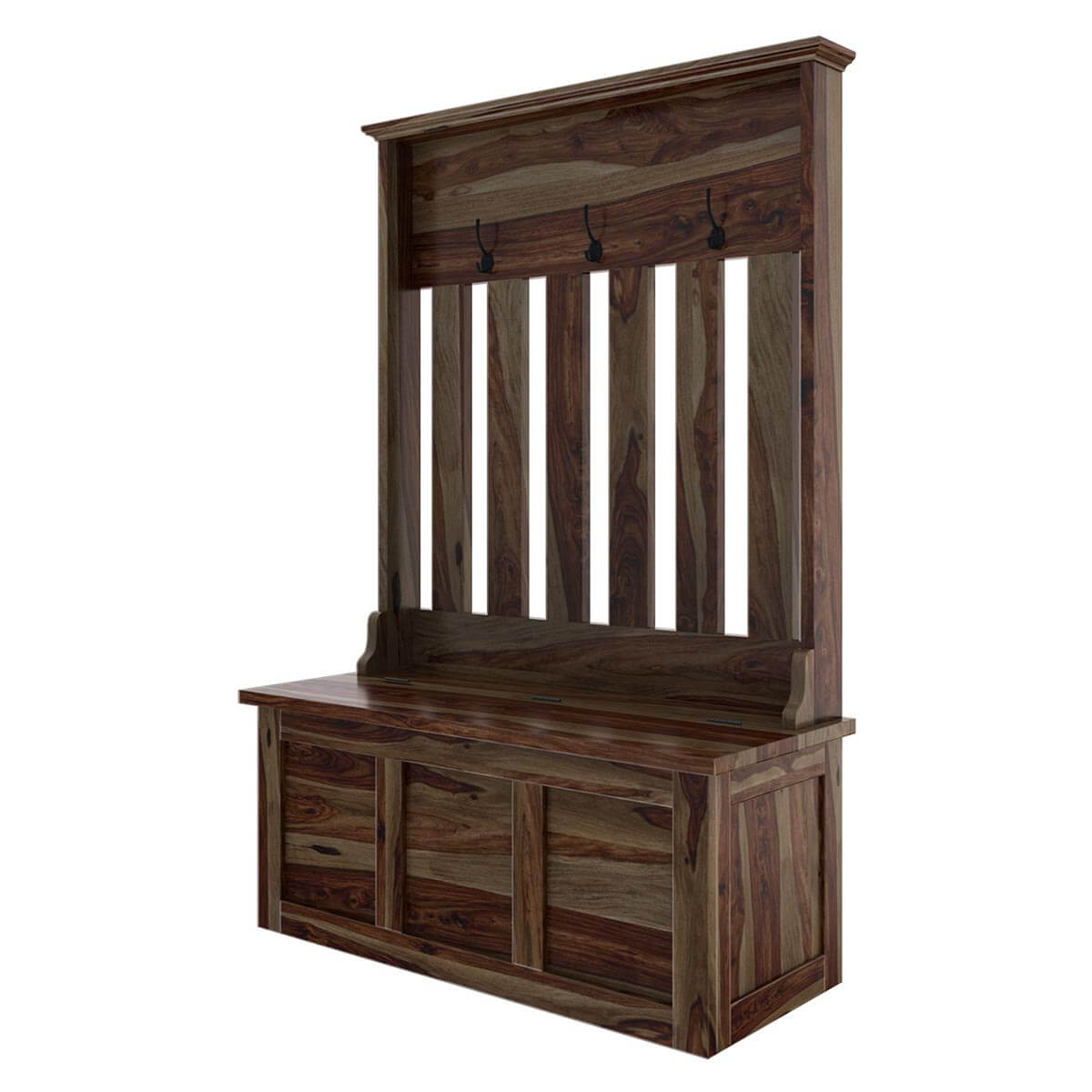 Corby Hall Tree with Storage Trunk - Ramgarh Crafts
