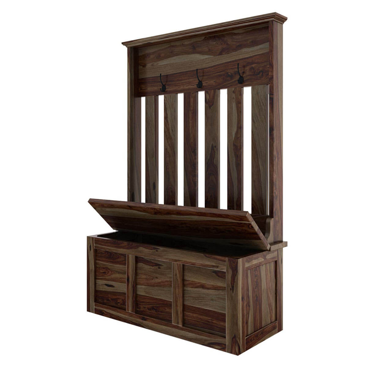 Corby Hall Tree with Storage Trunk - Ramgarh Crafts