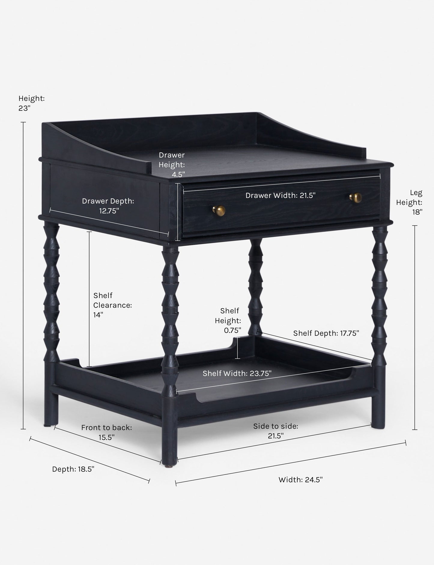Darby Bedside - Ramgarh Crafts