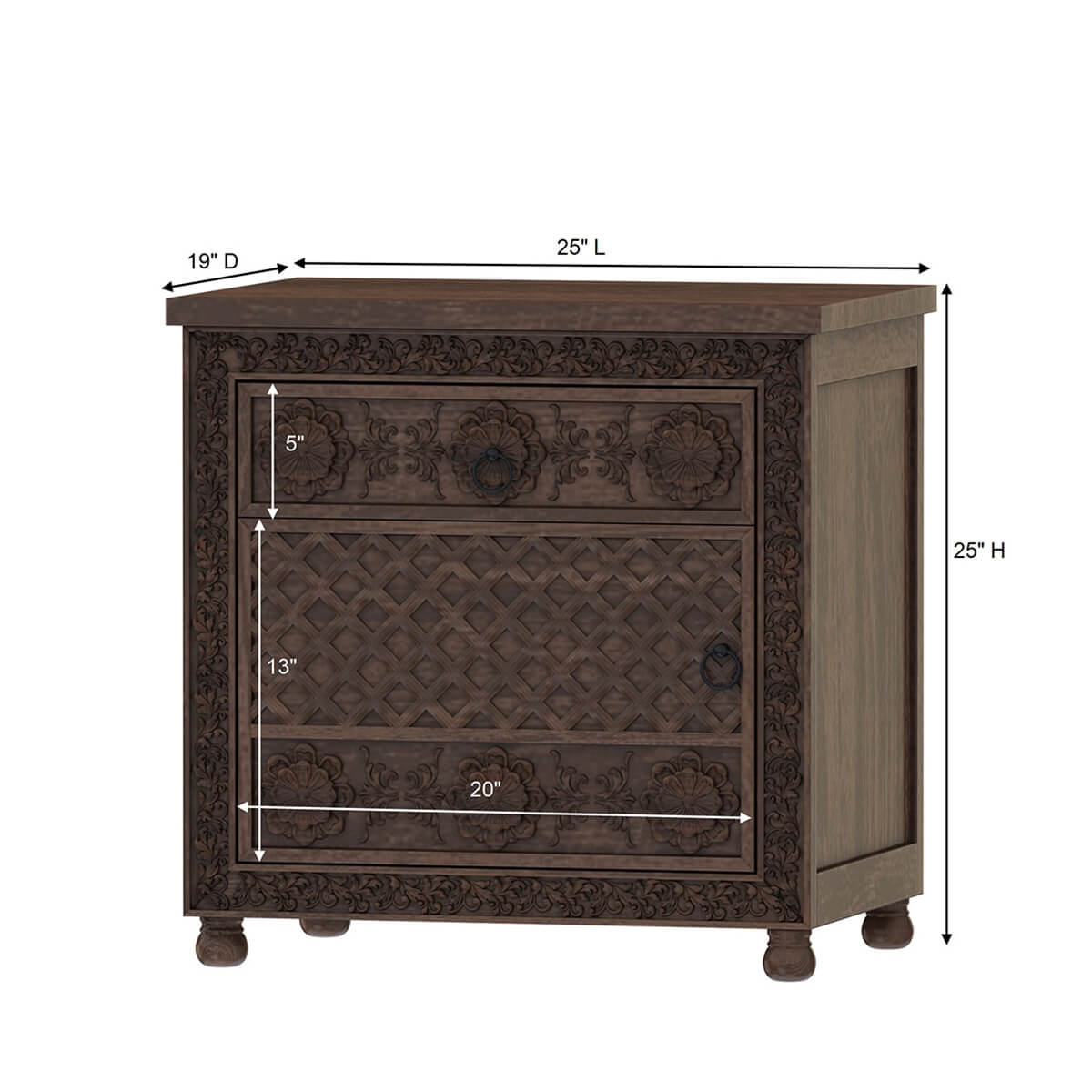 Hagnis Bed Side - Ramgarh Crafts