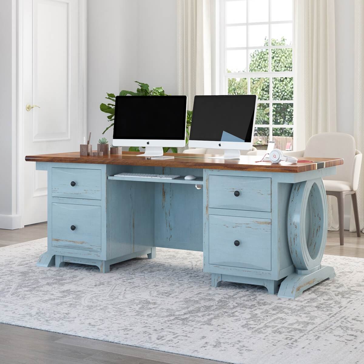 Jodhpur Two Tone Office Table – Ramgarh Crafts