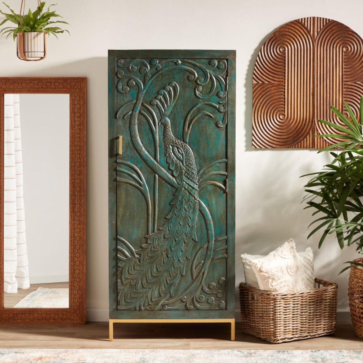 Peacock Wardrobe - Ramgarh Crafts
