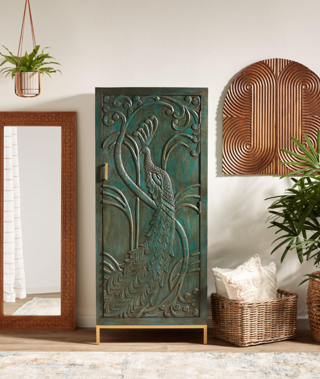 Peacock Wardrobe - Ramgarh Crafts