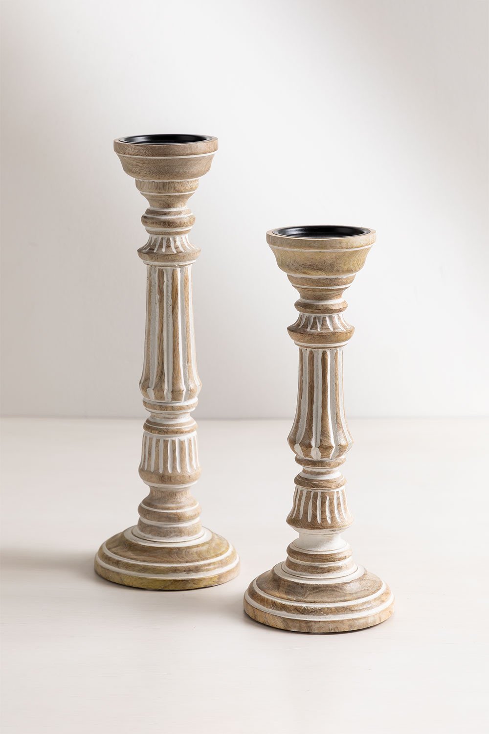 Set Of 2 Barbarian Candle Holder - Ramgarh Crafts