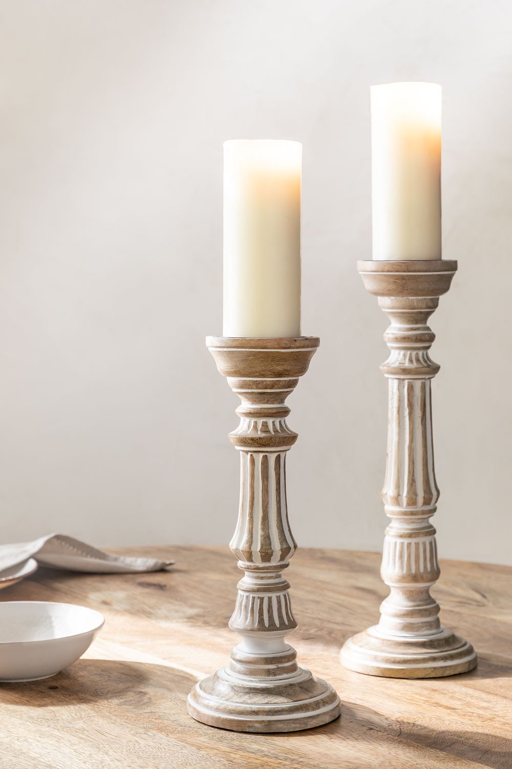 Set Of 2 Barbarian Candle Holder - Ramgarh Crafts