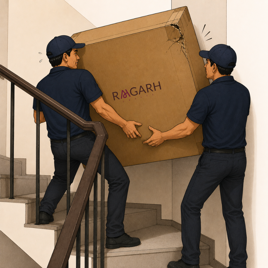 The honest part — we don't carry up stairs.