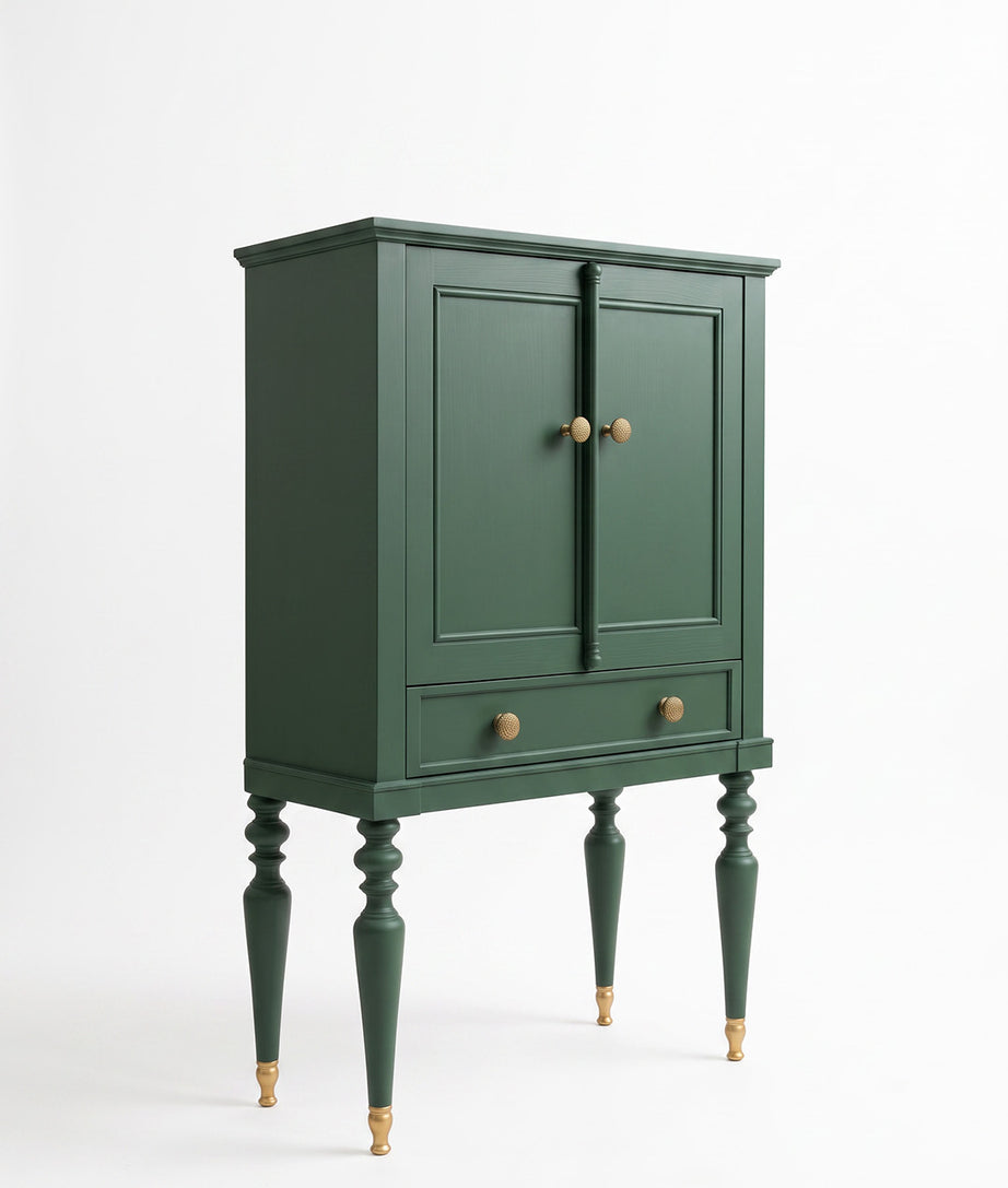 Moss Storage Cabinet Three-Quarter Product View