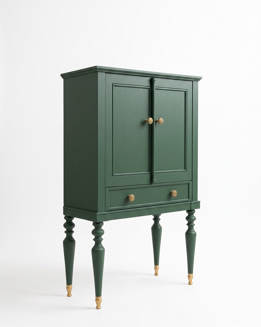 Moss Storage Cabinet Three-Quarter Product View