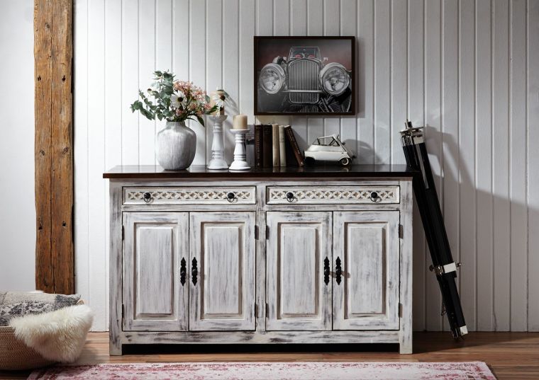 Castle Solid Wood Sideboard - Ramgarh Crafts