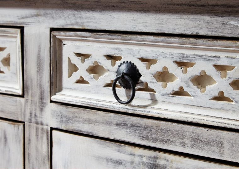 Castle Solid Wood Sideboard - Ramgarh Crafts