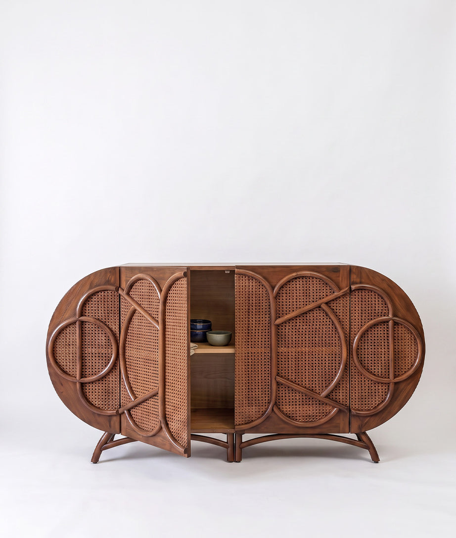 Crouch Shoe Cabinet Open Door Front Product View