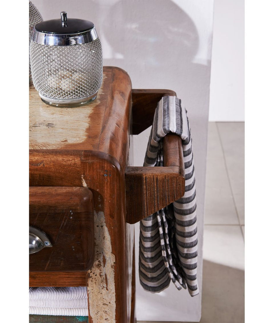 Desert Solid Wood Bar Trolley - Ramgarh Crafts