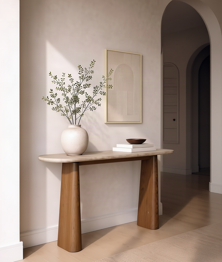 Elf Console Table Left Angle View