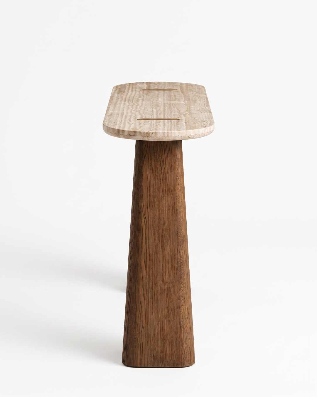 Elf Console Table Side Leg Detail View