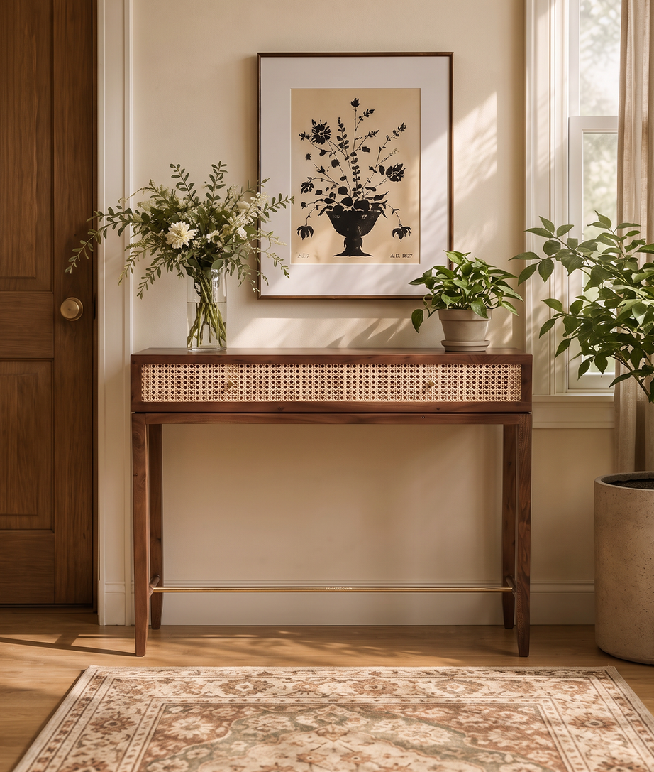 Elixir Console Table Front Angle View