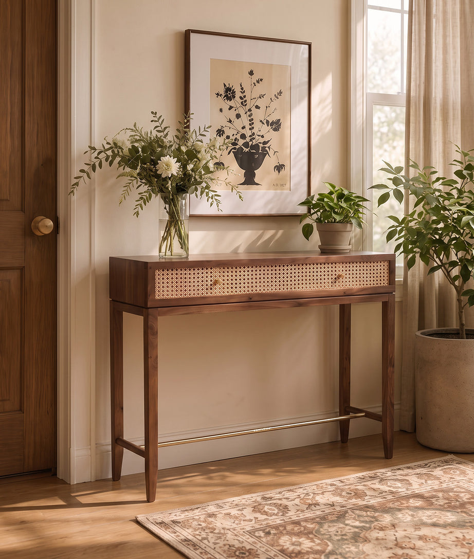 Elixir Console Table Rear Angle View
