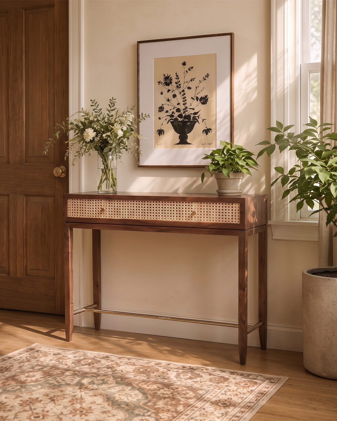 Elixir Console Table Rear Angle View