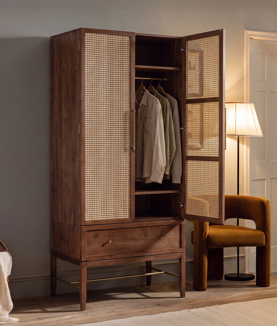 Elixir Wardrobe Open Cabinet Door View