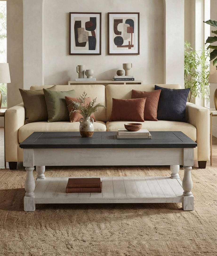 Lift Coffee Table Front Angle View