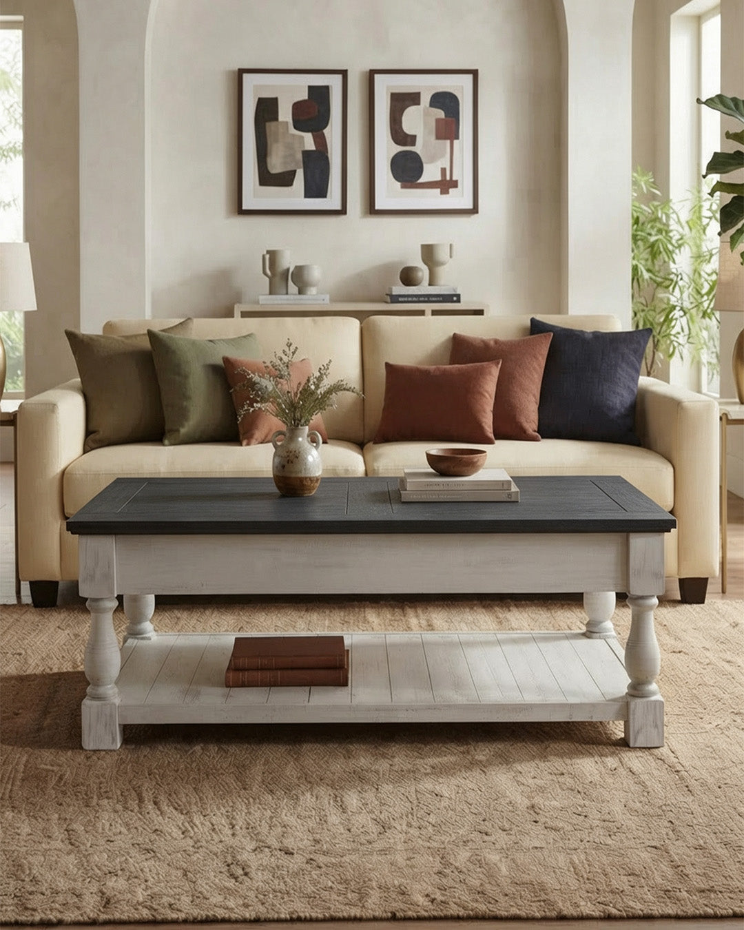 Lift Coffee Table Front Angle View