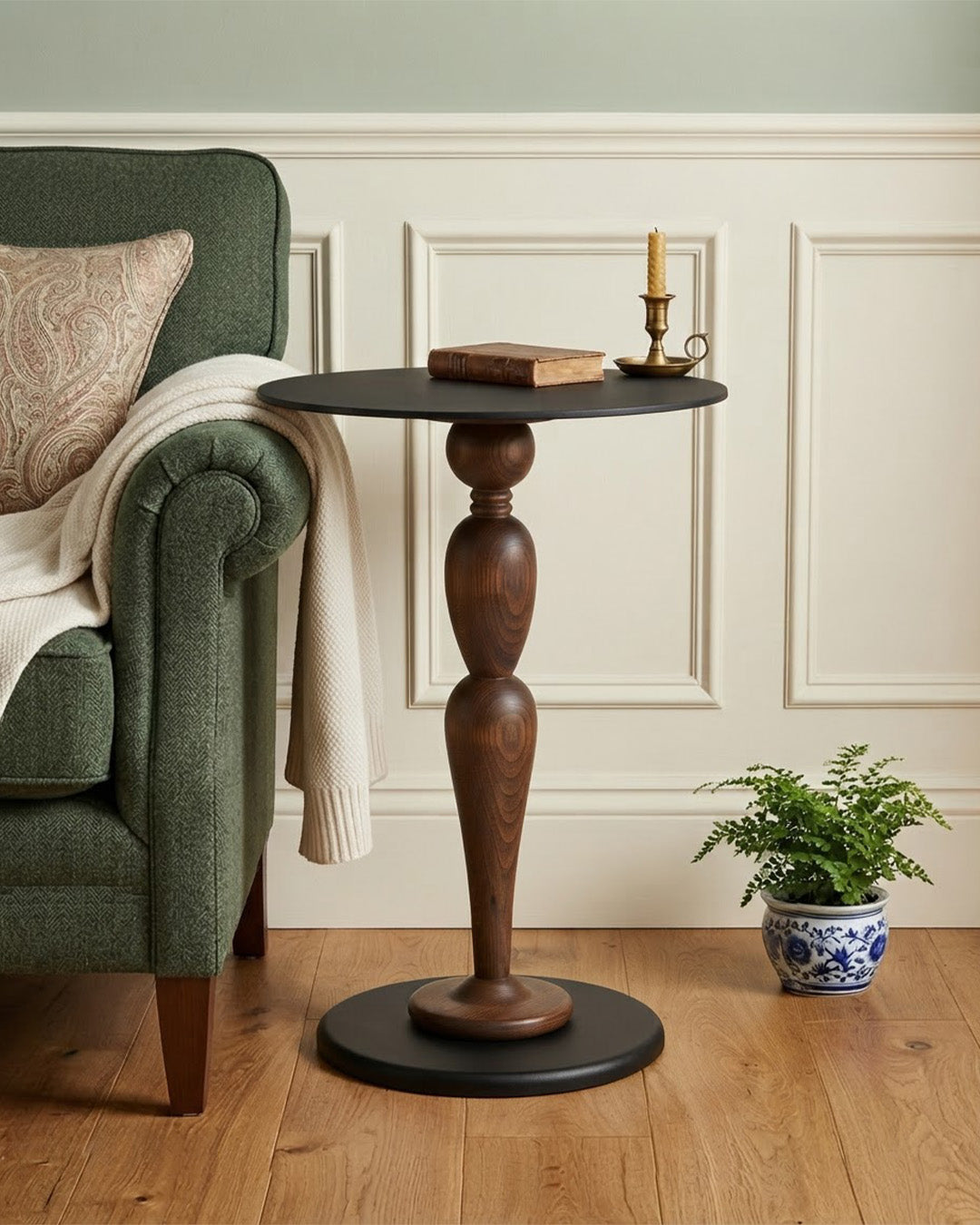 Lucan End Table beside a sofa
