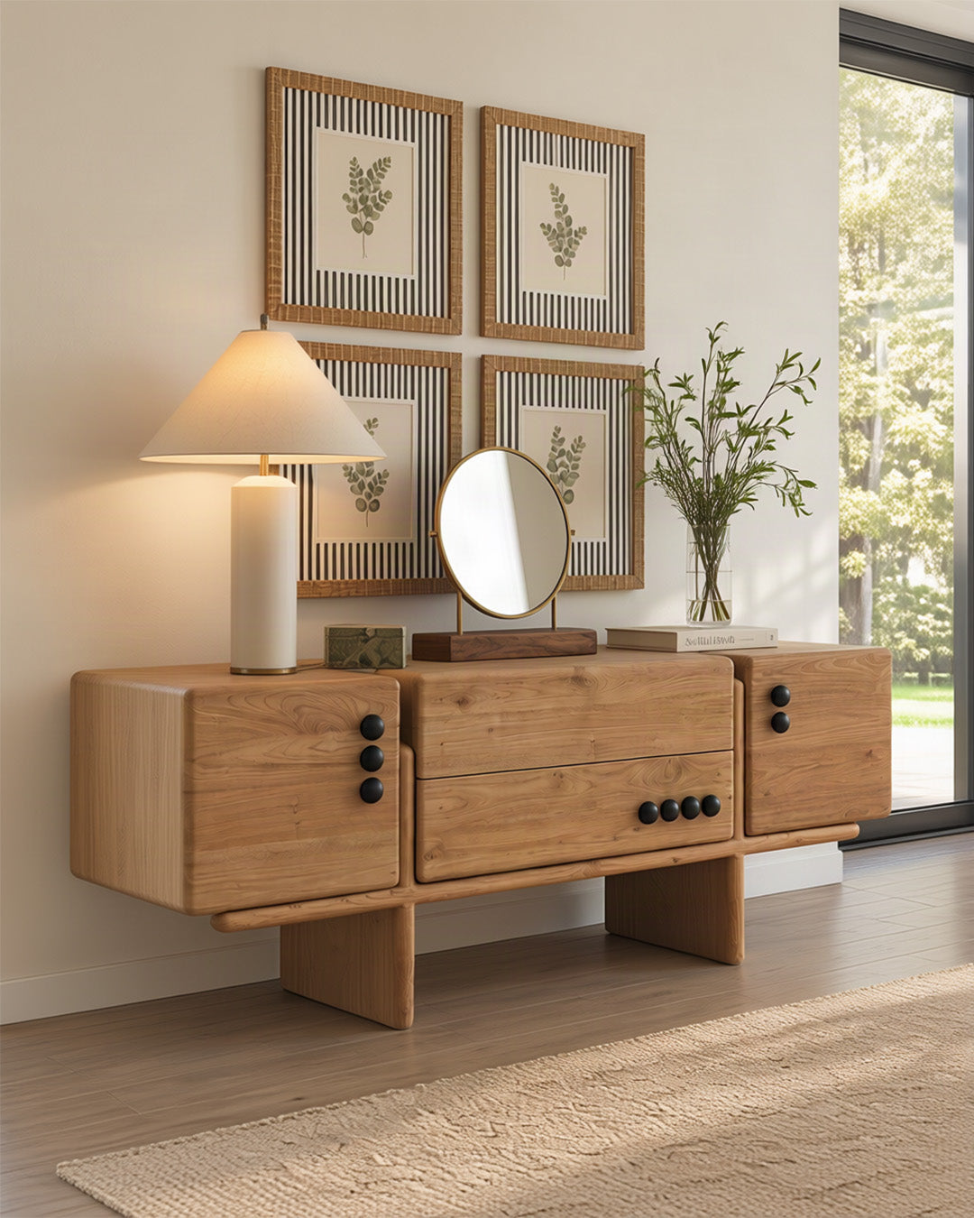 Lupin Storage Cabinet Left Rear Angle View