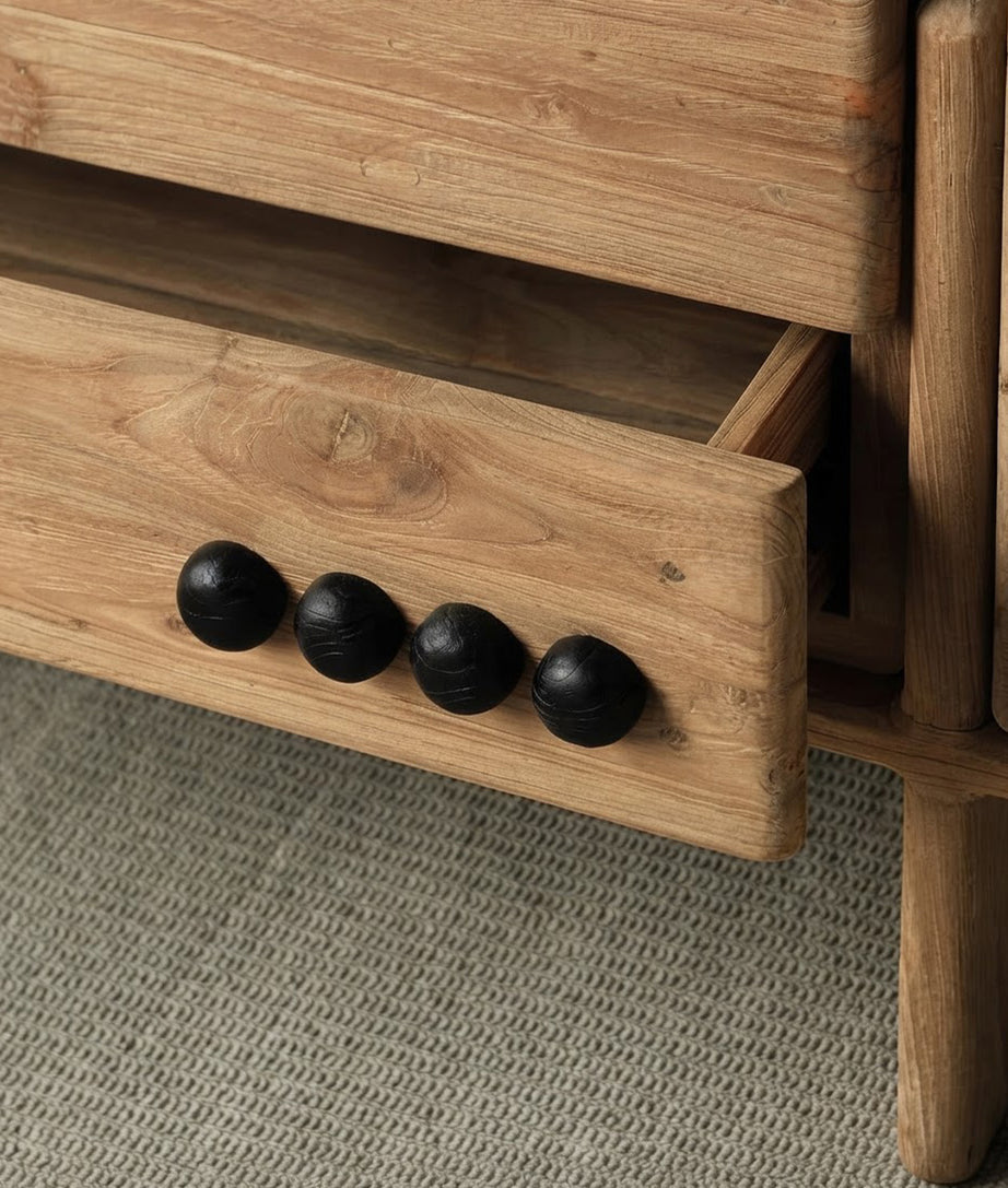 Lupin Storage Cabinet Drawer Handle Knobs Detail View