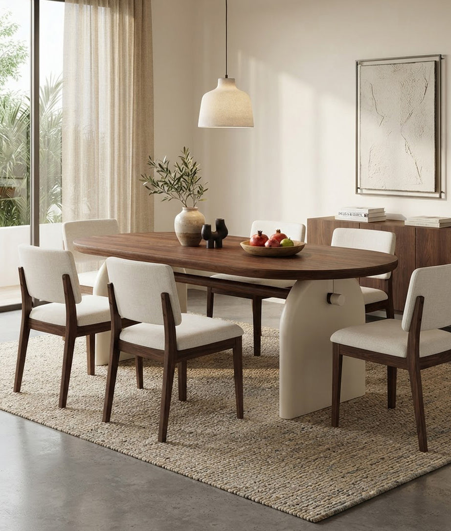 Mavelle Dining Table Rear Angle View