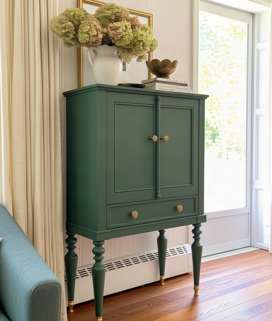 Moss Storage Cabinet Three-Quarter Angle View
