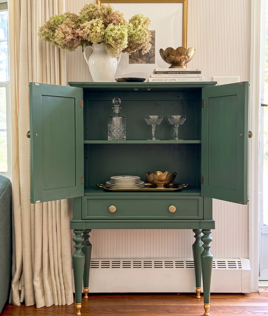Moss Storage Cabinet Open Cabinet View