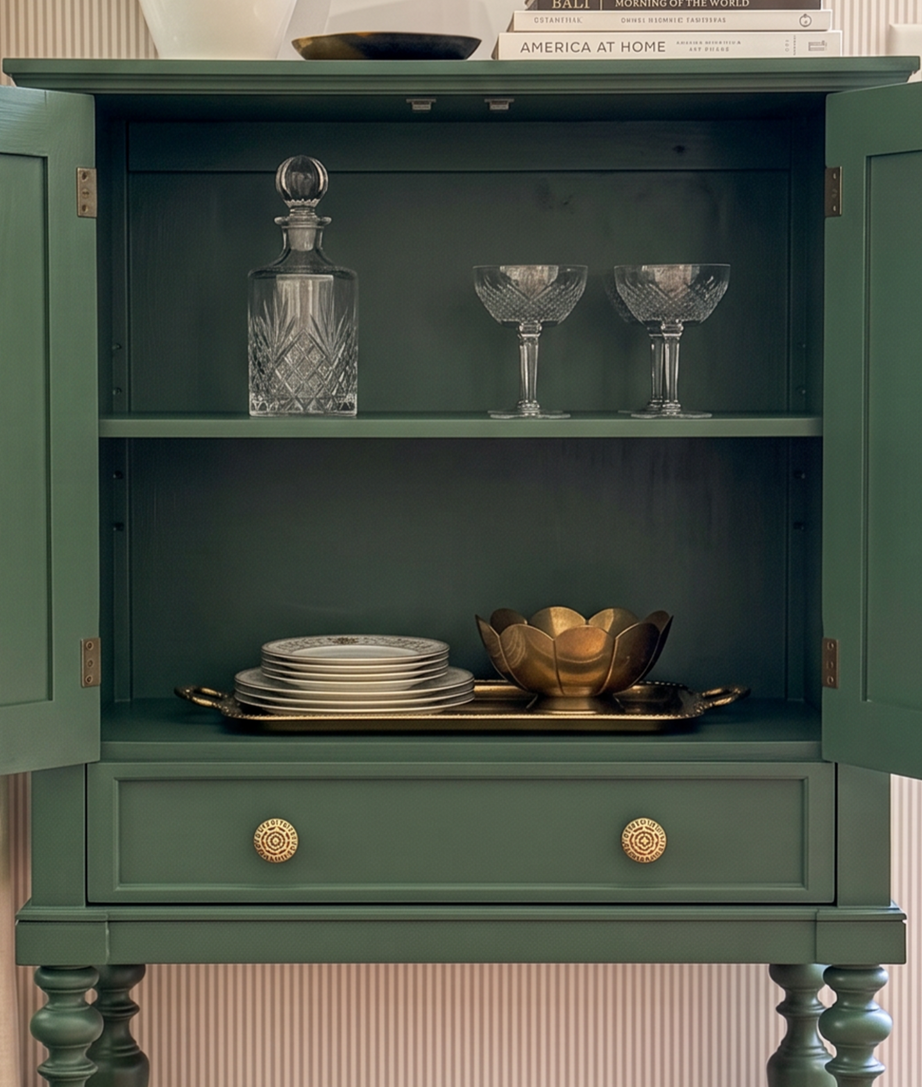 Moss Storage Cabinet Cabinet Interior Detail View