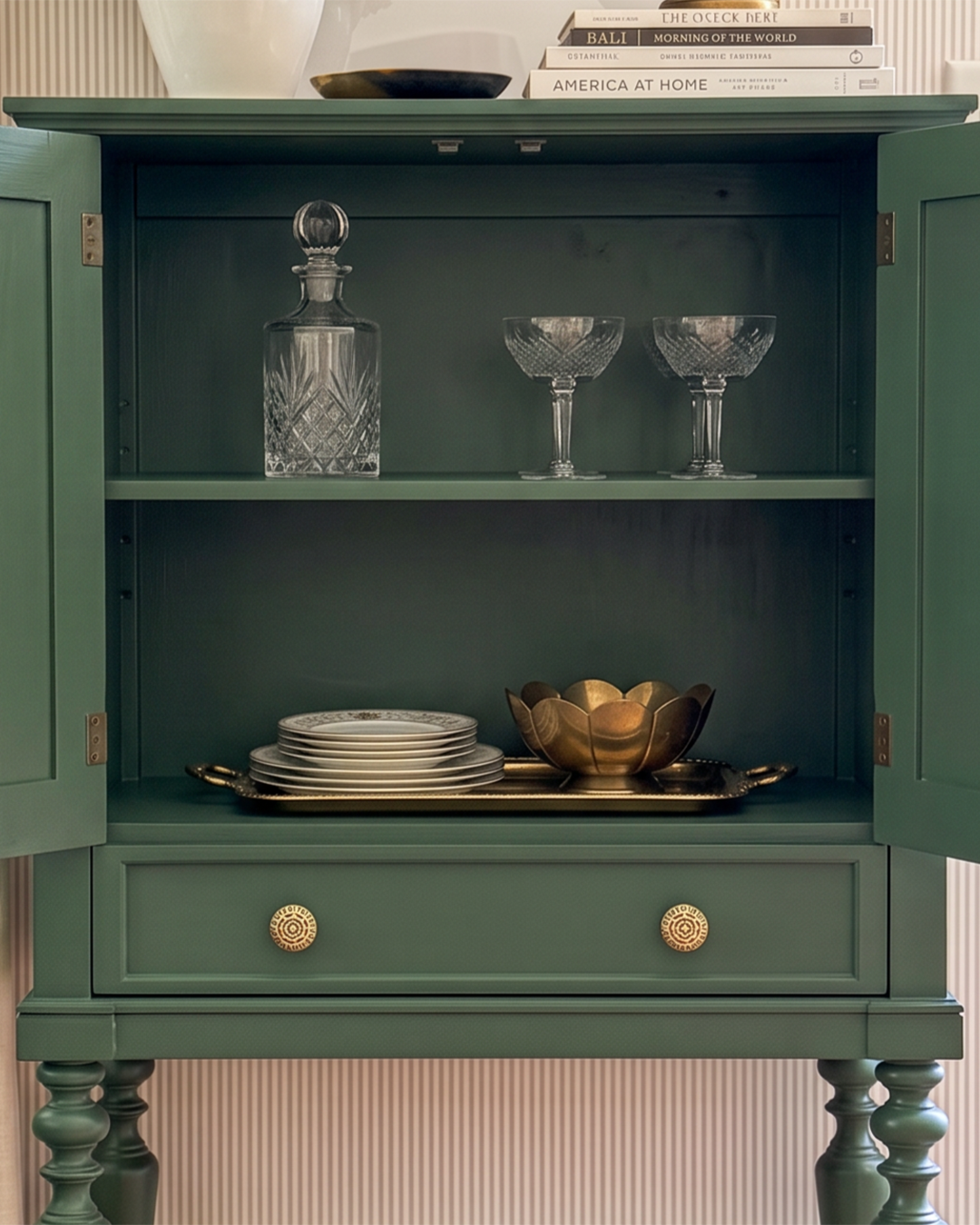 Moss Storage Cabinet Cabinet Interior Detail View