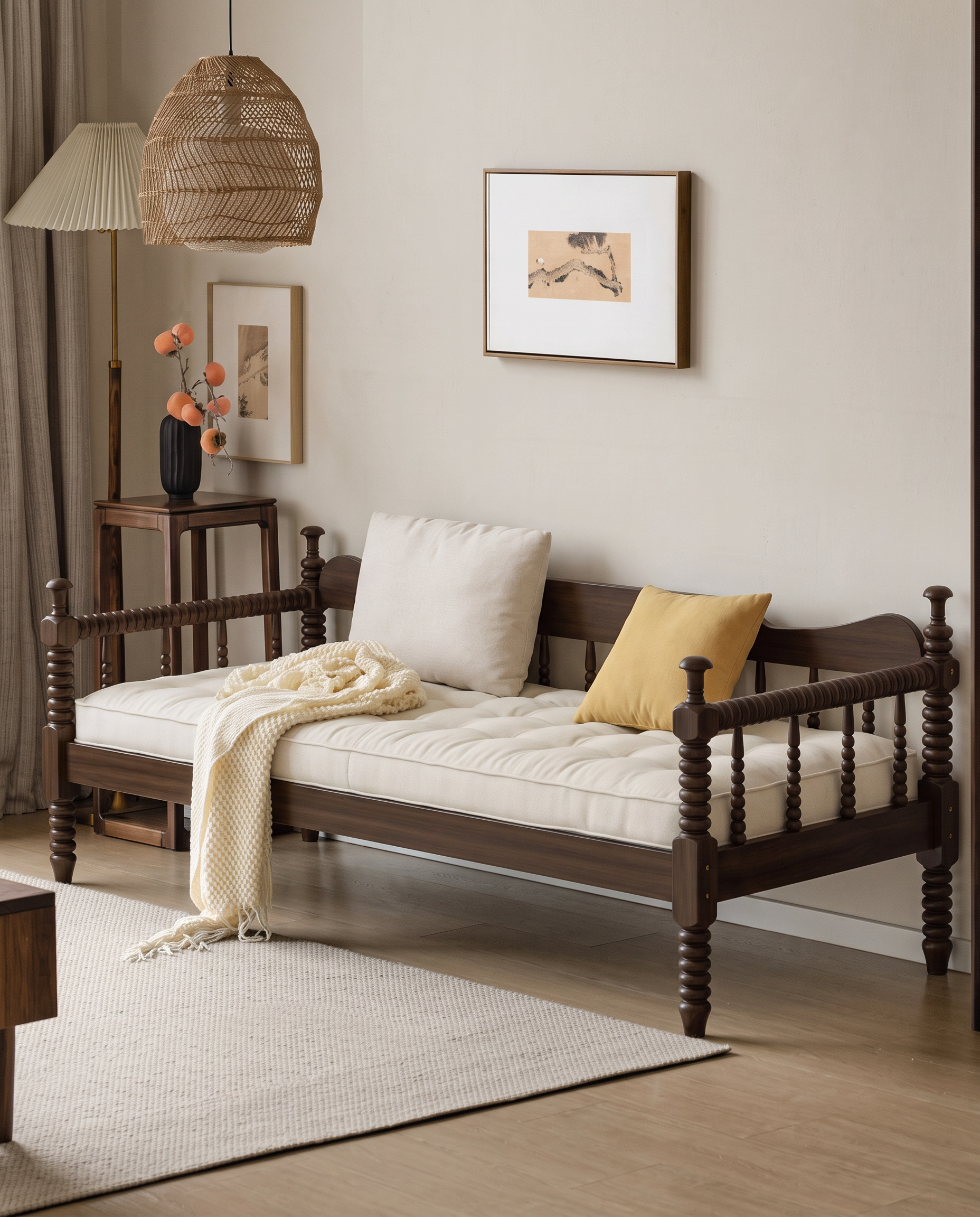Nidra Day Bed Right Side Angle View