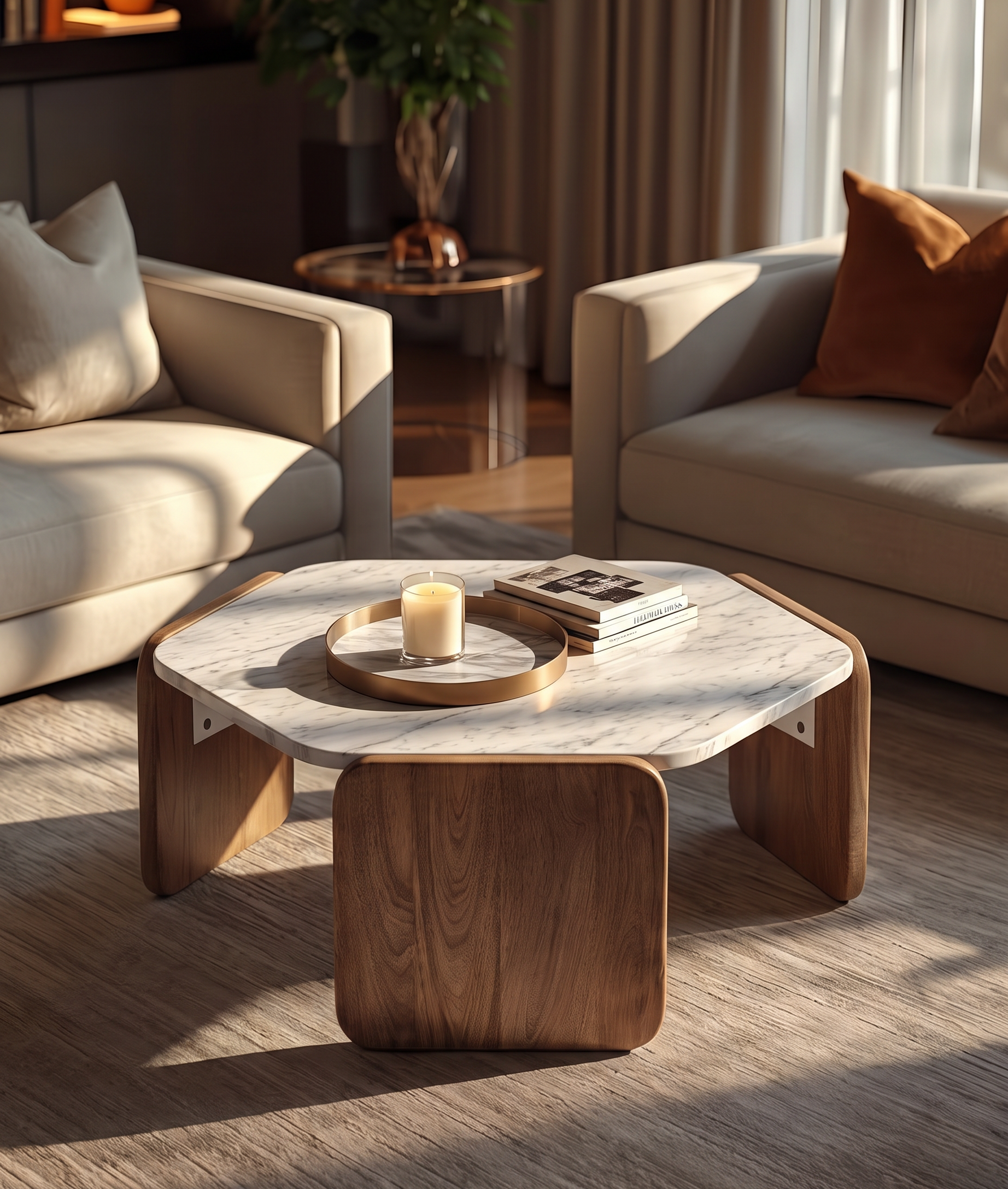 Reed Coffee Table Front View