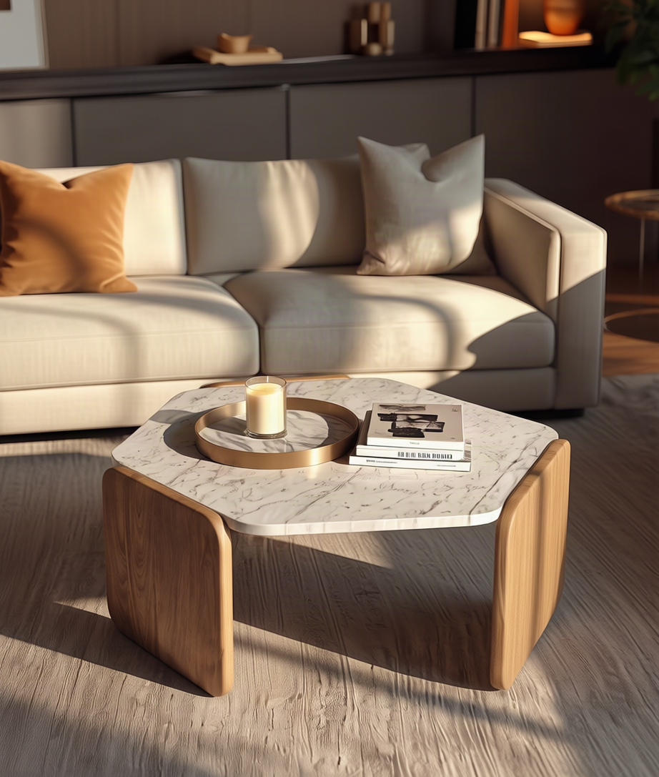 Reed Coffee Table Side View