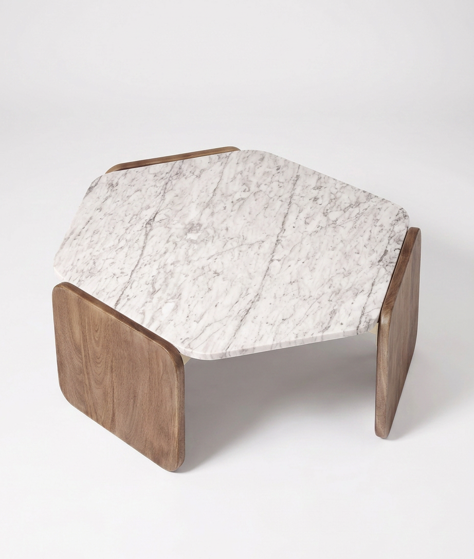 Reed Coffee Table Top Angle Product View