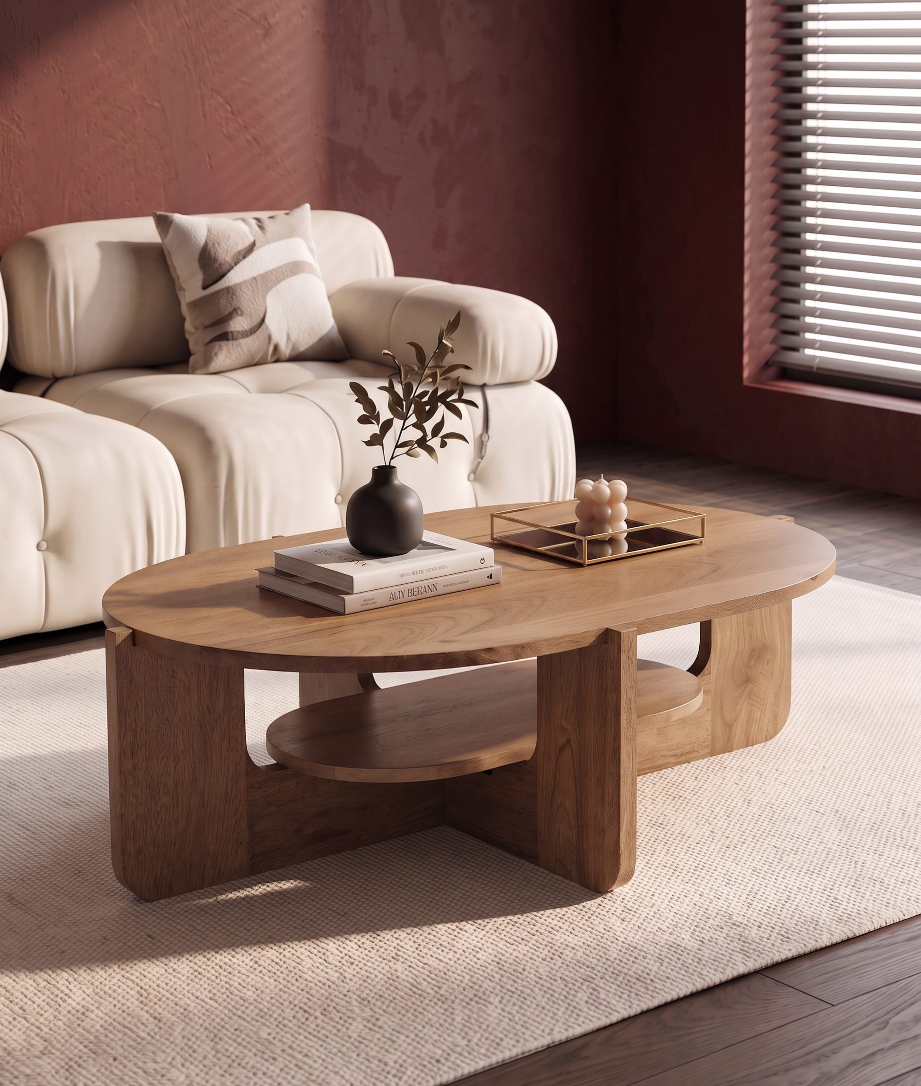 Rick Coffee Table front Angle View