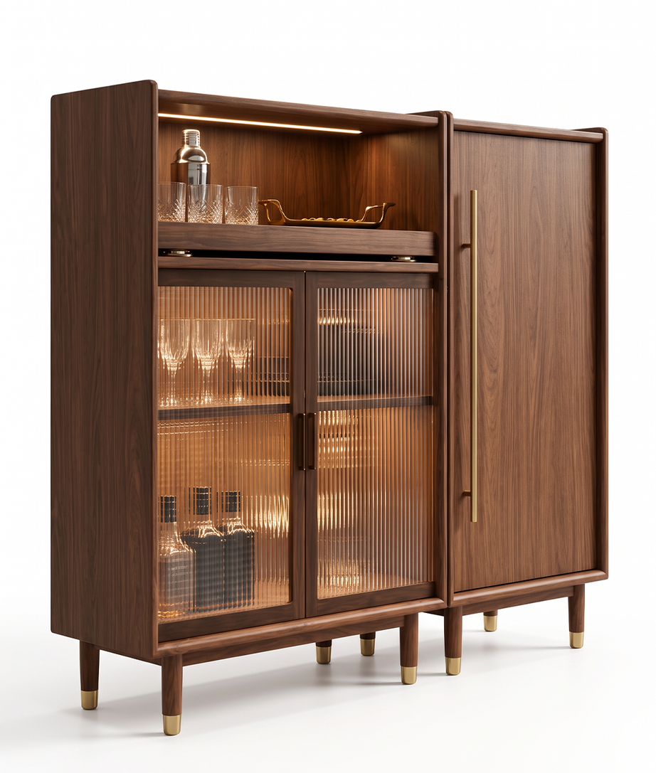 Romania Bar Cabinet Rear Angle Product View