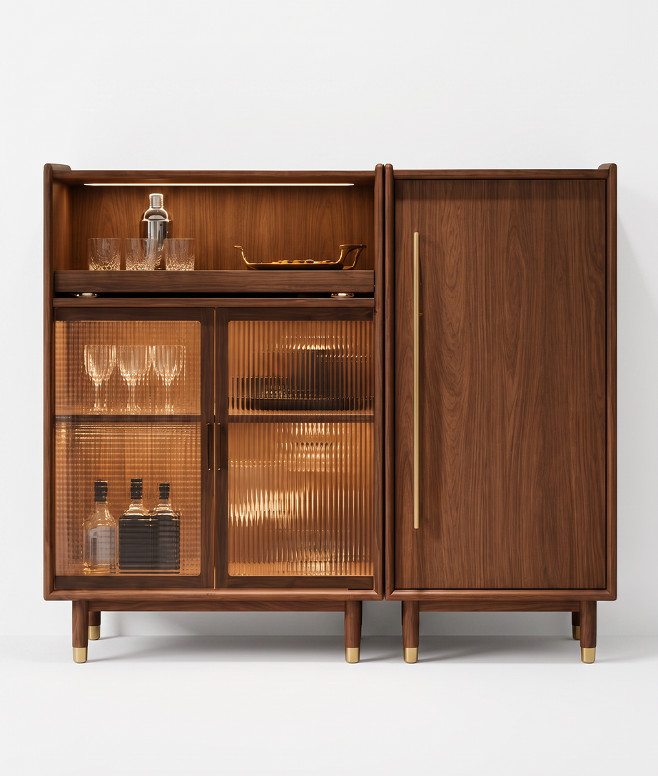 Romania Bar Cabinet Front Angle Product View