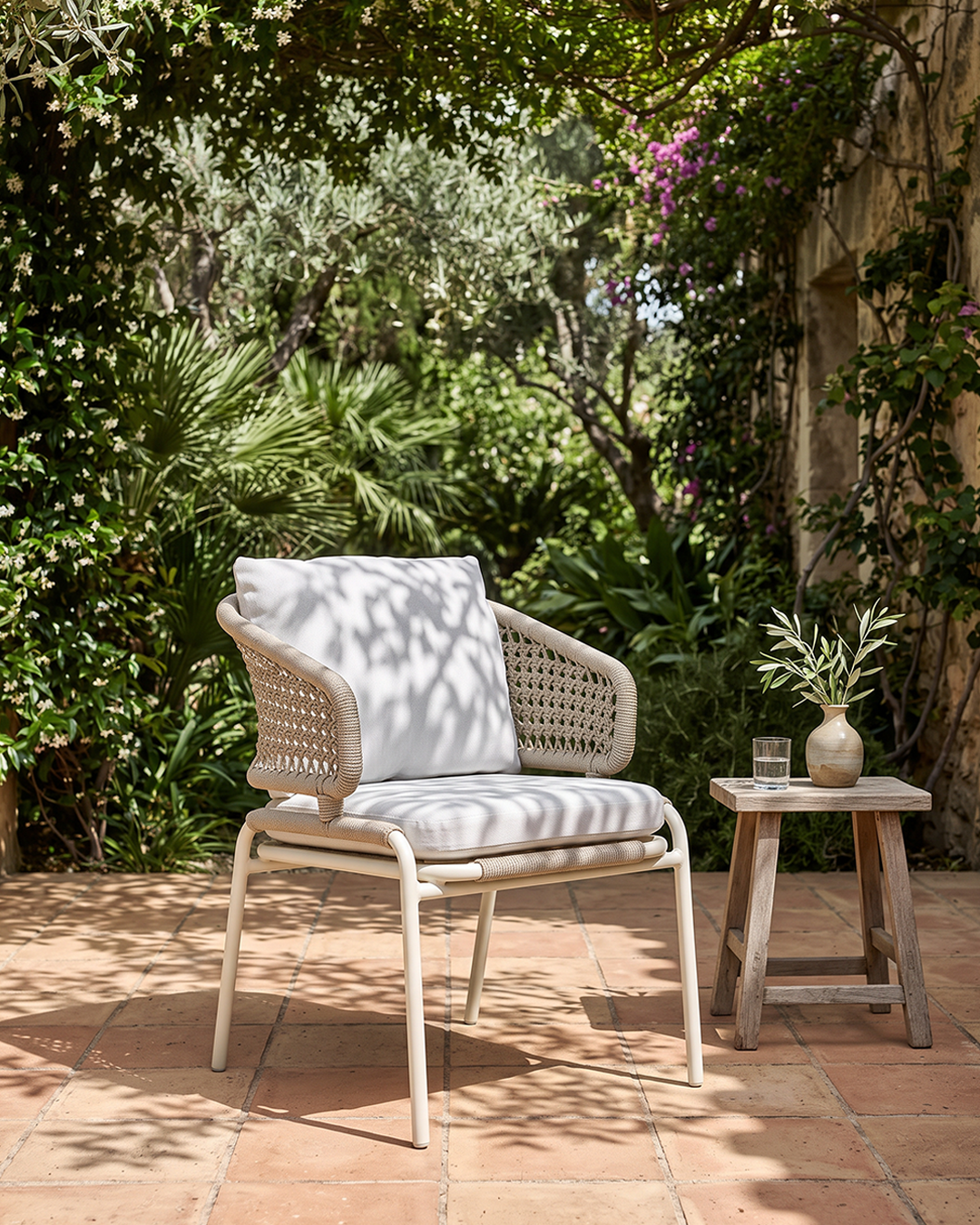 Solara Outdoor Chair Three-Quarter Angle View