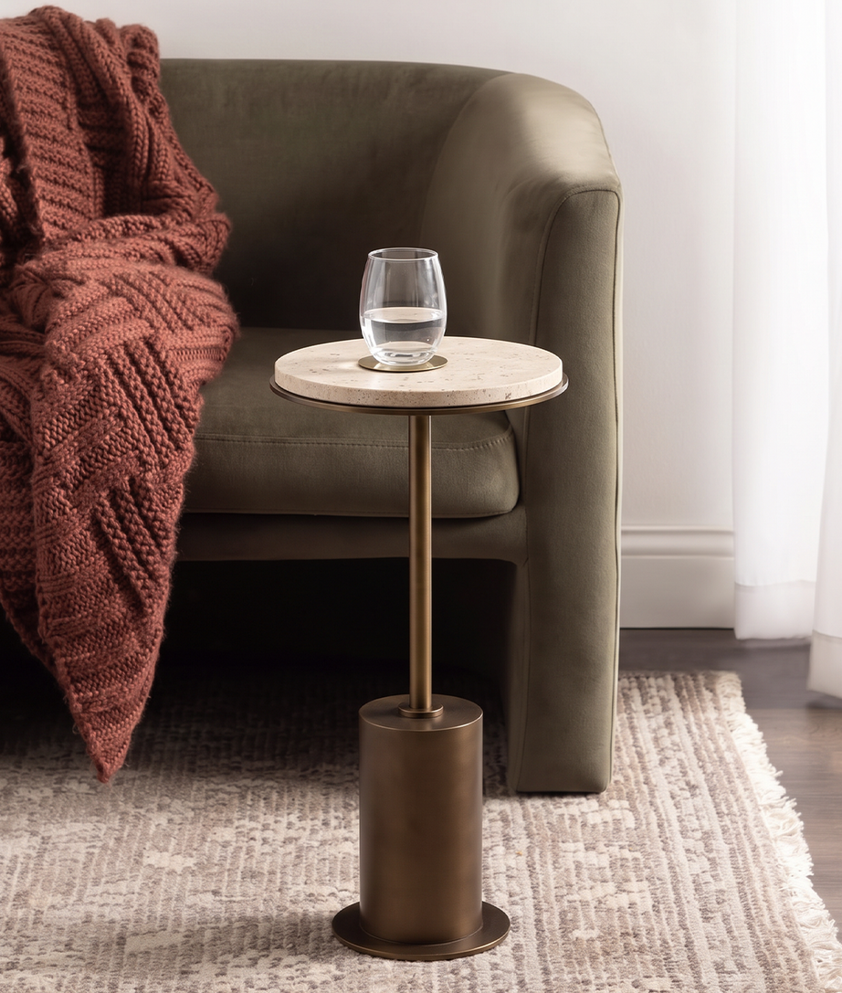 Tinsley End Table Front Angle View
